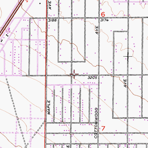 Topographic Map of Calvary Chaple of the High Desert, CA