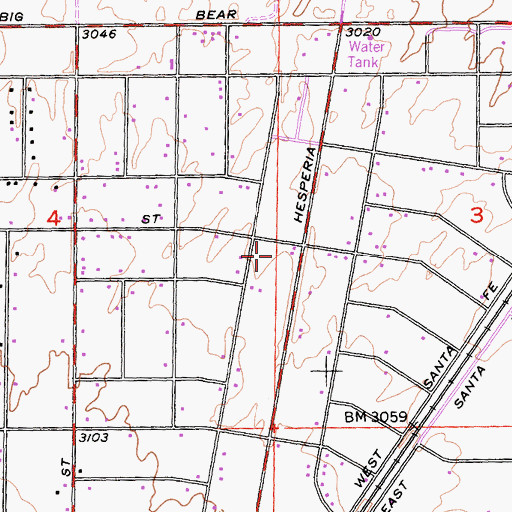 Topographic Map of Faith Christian School, CA