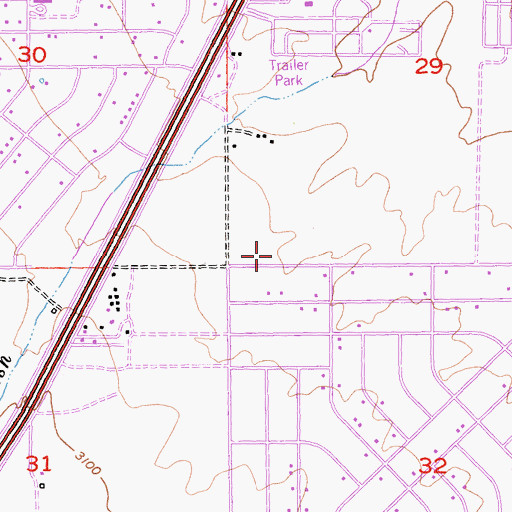Topographic Map of First Assembly of God Church, CA