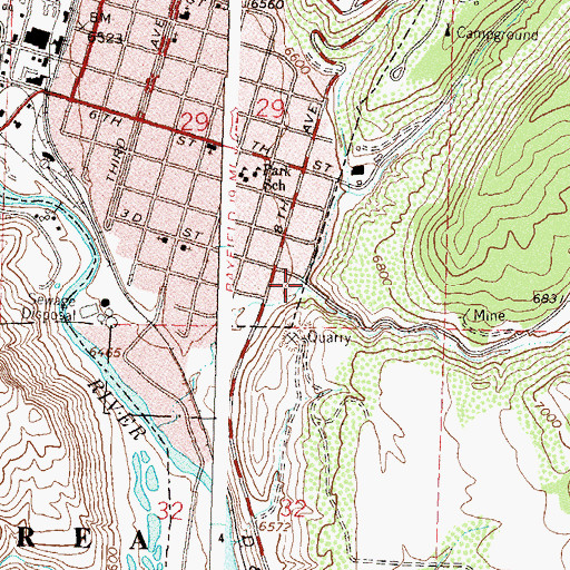 Topographic Map of Horse Gulch, CO
