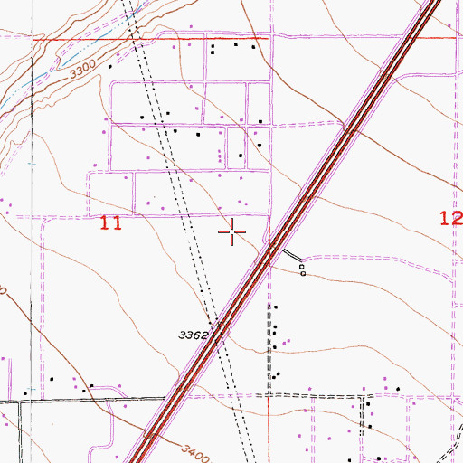 Topographic Map of Hulaville State Historic Landmark, CA