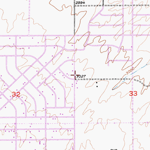 Topographic Map of Mojave Vista Elementary School, CA