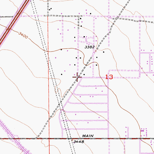 Topographic Map of North Star Ranch, CA