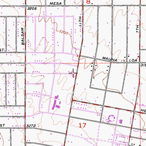 Topographic Map of Pentecostal Church of God, CA