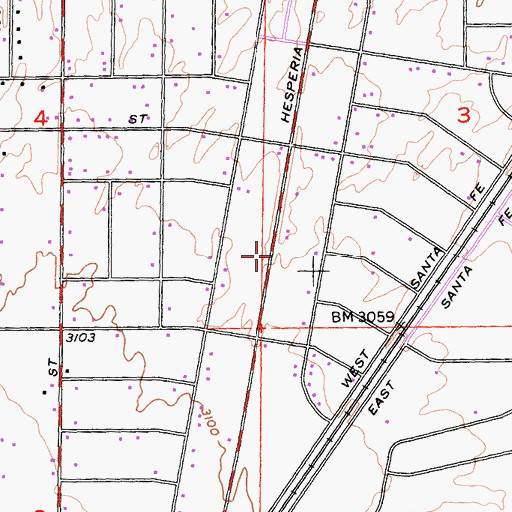 Topographic Map of Saint Hilarys Episcopal Mission, CA