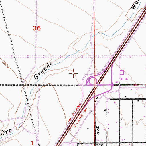 Topographic Map of The Mall of Victor Valley Shopping Center, CA