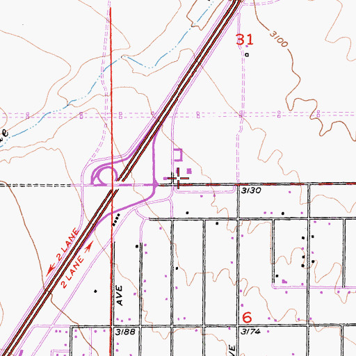 Topographic Map of Victor Valley Home Center Shopping Center, CA