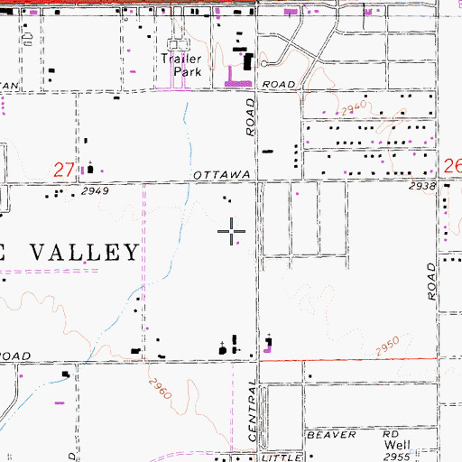 Topographic Map of Apple Valley Senior Citizens Club, CA
