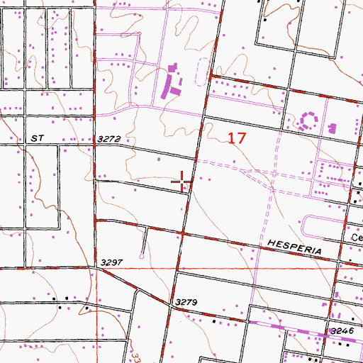 Topographic Map of Grace Baptist Church, CA