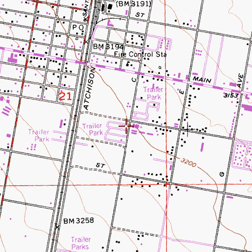 Topographic Map of Hesperia Christian School, CA