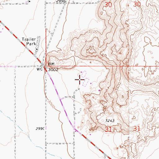Topographic Map of Horsemans Center Park, CA