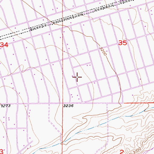 Topographic Map of Kingston Elementary School, CA