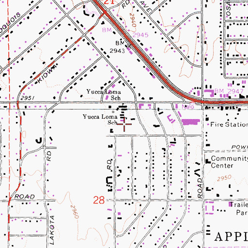 Topographic Map of Loma Park, CA