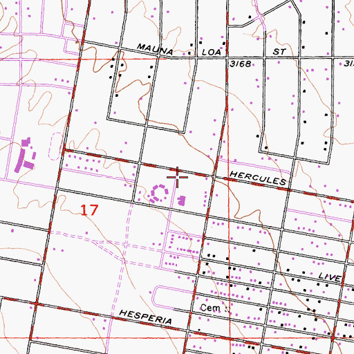 Topographic Map of New Life Christian Academy, CA