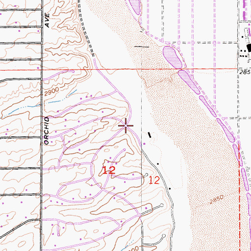 Topographic Map of Rancho Linda Vista Equestrian Center, CA
