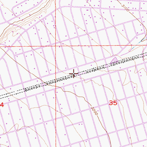 Topographic Map of The Mesa, CA