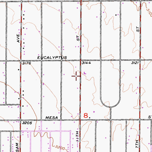 Topographic Map of Victor Valley Christian Church, CA