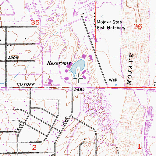 Topographic Map of Victor Valley College, CA