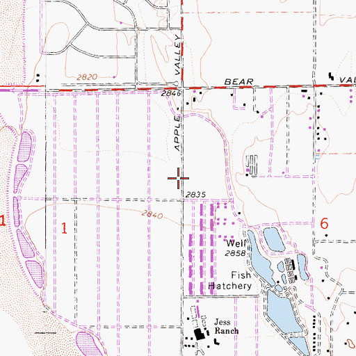 Topographic Map of Victor Valley Museum, CA