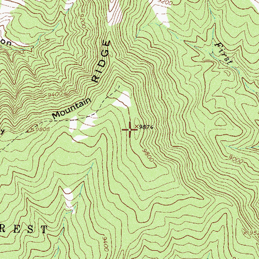 Topographic Map of Baldy Mountain, CO