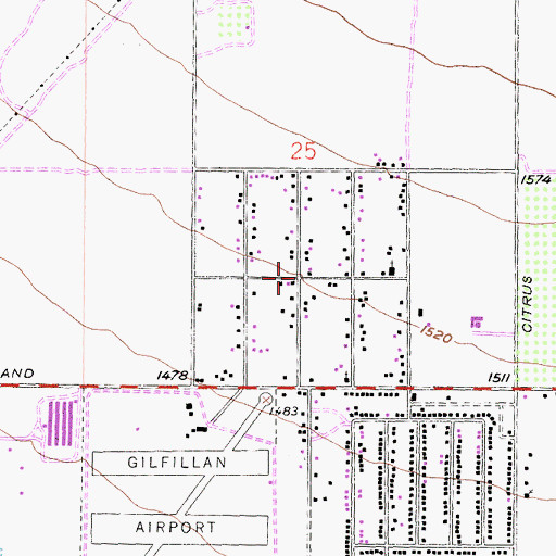 Topographic Map of North Fontana, CA
