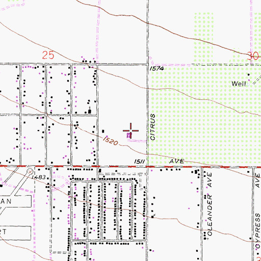 Topographic Map of North Fontana Park, CA