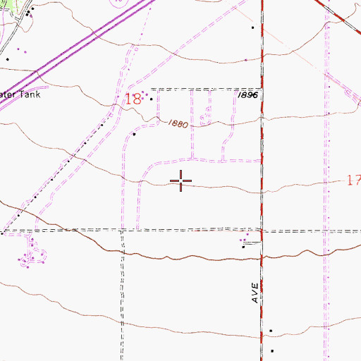 Topographic Map of Sierra Heights, CA