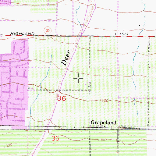 Topographic Map of Victoria Groves Elementary School, CA