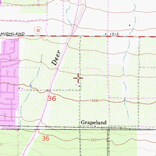 Topographic Map of Victoria Groves Park, CA