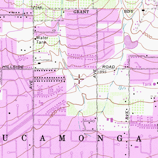 Topographic Map of Heritage Community Park, CA