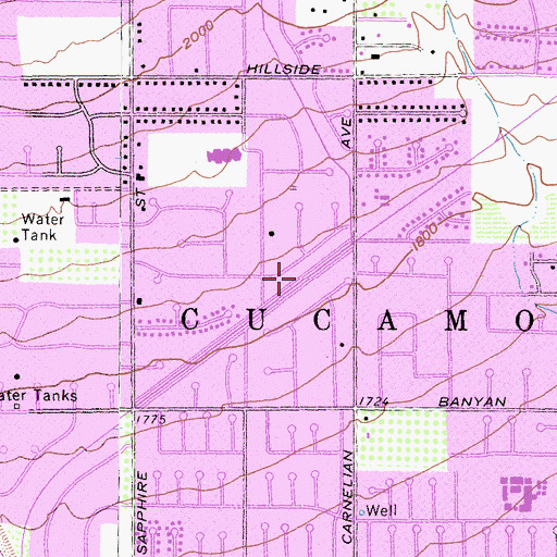 Topographic Map of Demens Channel, CA