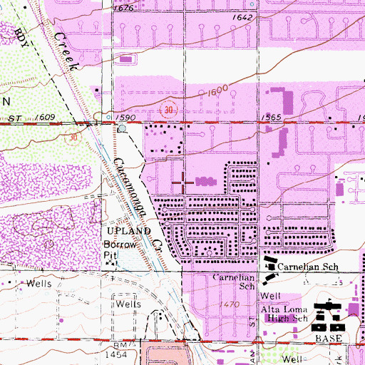 Topographic Map of Jasper Elementary School, CA
