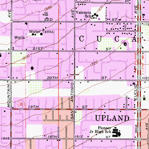 Topographic Map of Fire Station Park, CA