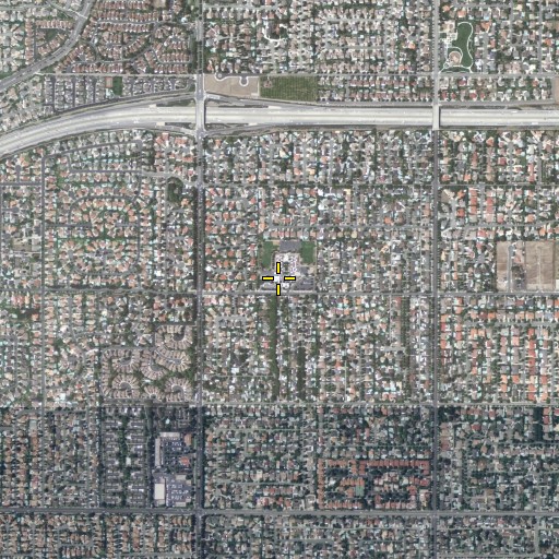 Aerial/Satellite Image of Pepper Tree Elementary School, CA