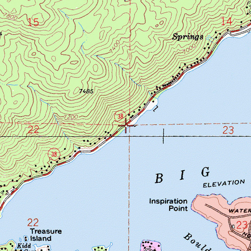 Topographic Map of Grays Landing, CA