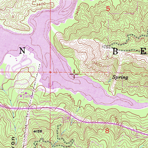 Topographic Map of Jamajab Point, CA