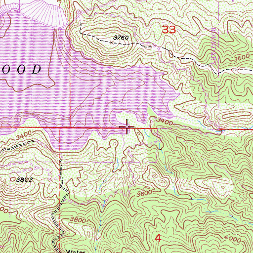 Topographic Map of Live Oak Landing Picnic Area, CA