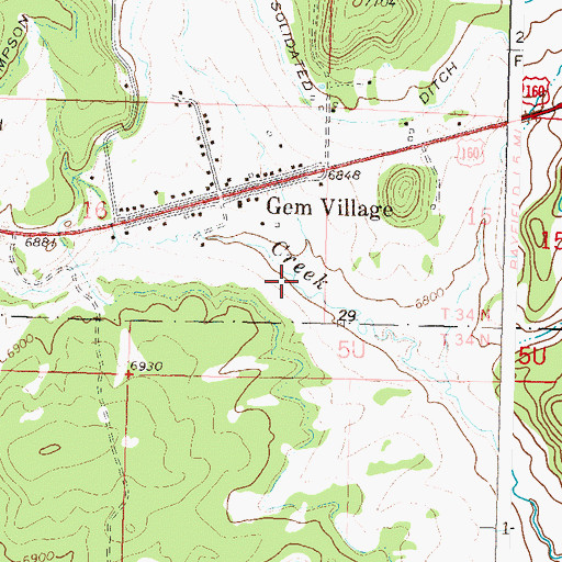 Topographic Map of Hartman Canyon, CO