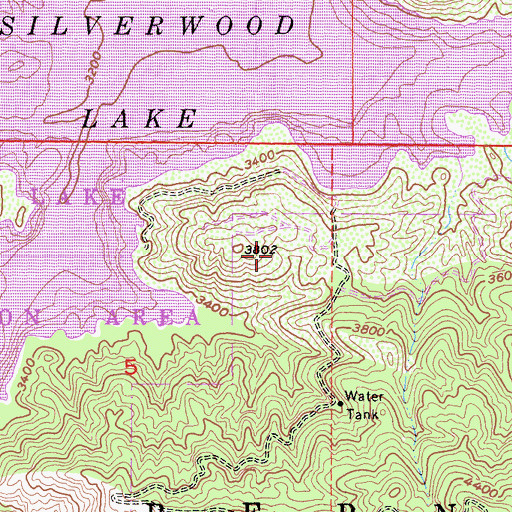 Topographic Map of Sycamore Landing Picnic Area, CA