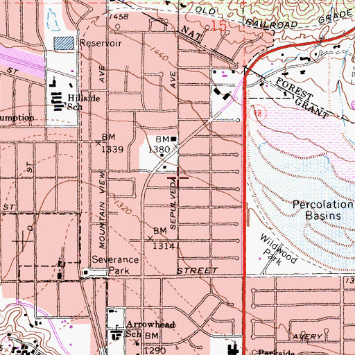 Topographic Map of Dikaios Christian Academy, CA