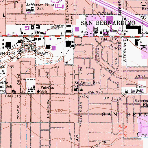 Topographic Map of Center for Spiritual Enrichment and Unity Chapel, CA