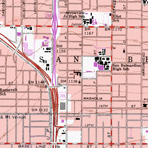 Topographic Map of Greater Cornerstone Church, CA