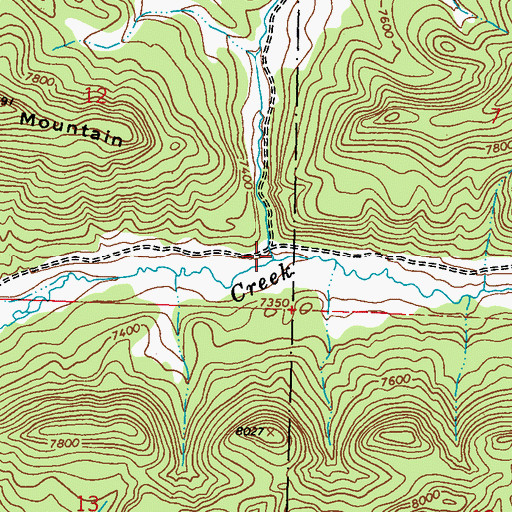 Topographic Map of Little Bear Creek, CO