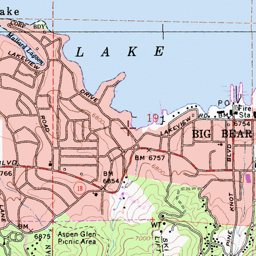 Topographic Map of Red Ant Landing, CA