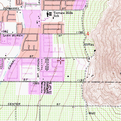 Topographic Map of Christ the Redeemer Catholic Church, CA