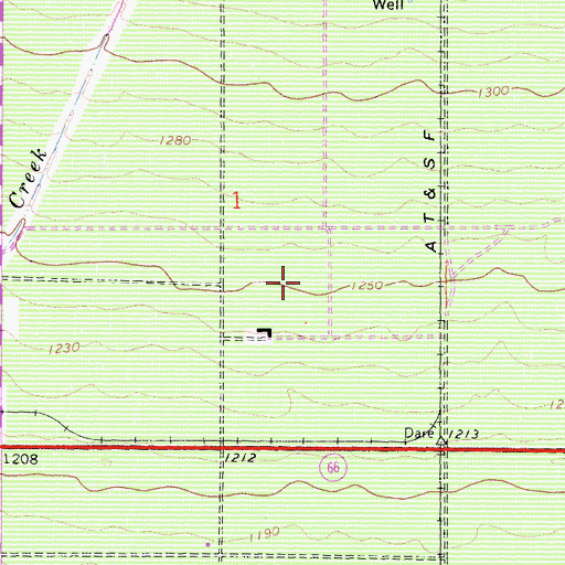 Topographic Map of Coyote Canyon Elementary School, CA