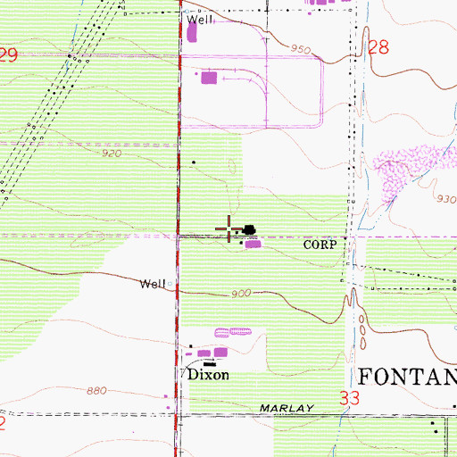 Topographic Map of Flippi Winery, CA