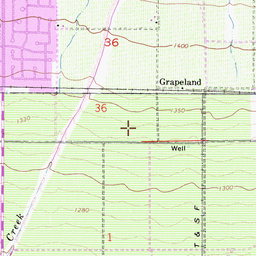 Topographic Map of Rancho Cucamonga Central Park, CA