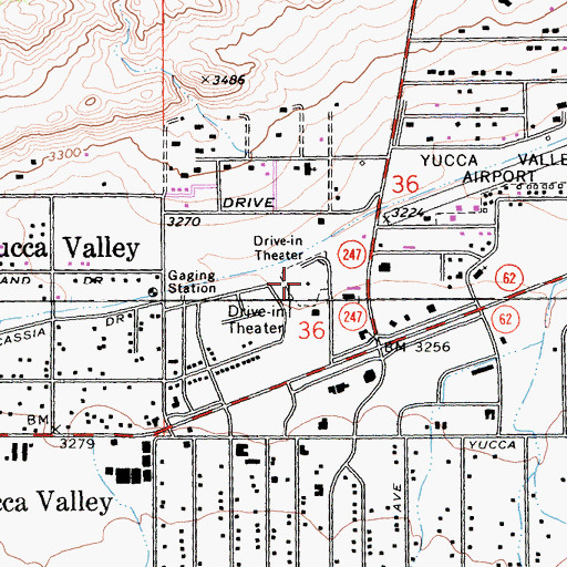 Topographic Map of Hi-Desert Nature Museum, CA