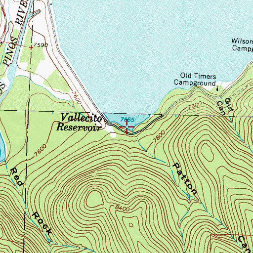 Topographic Map of Patton Canyon, CO